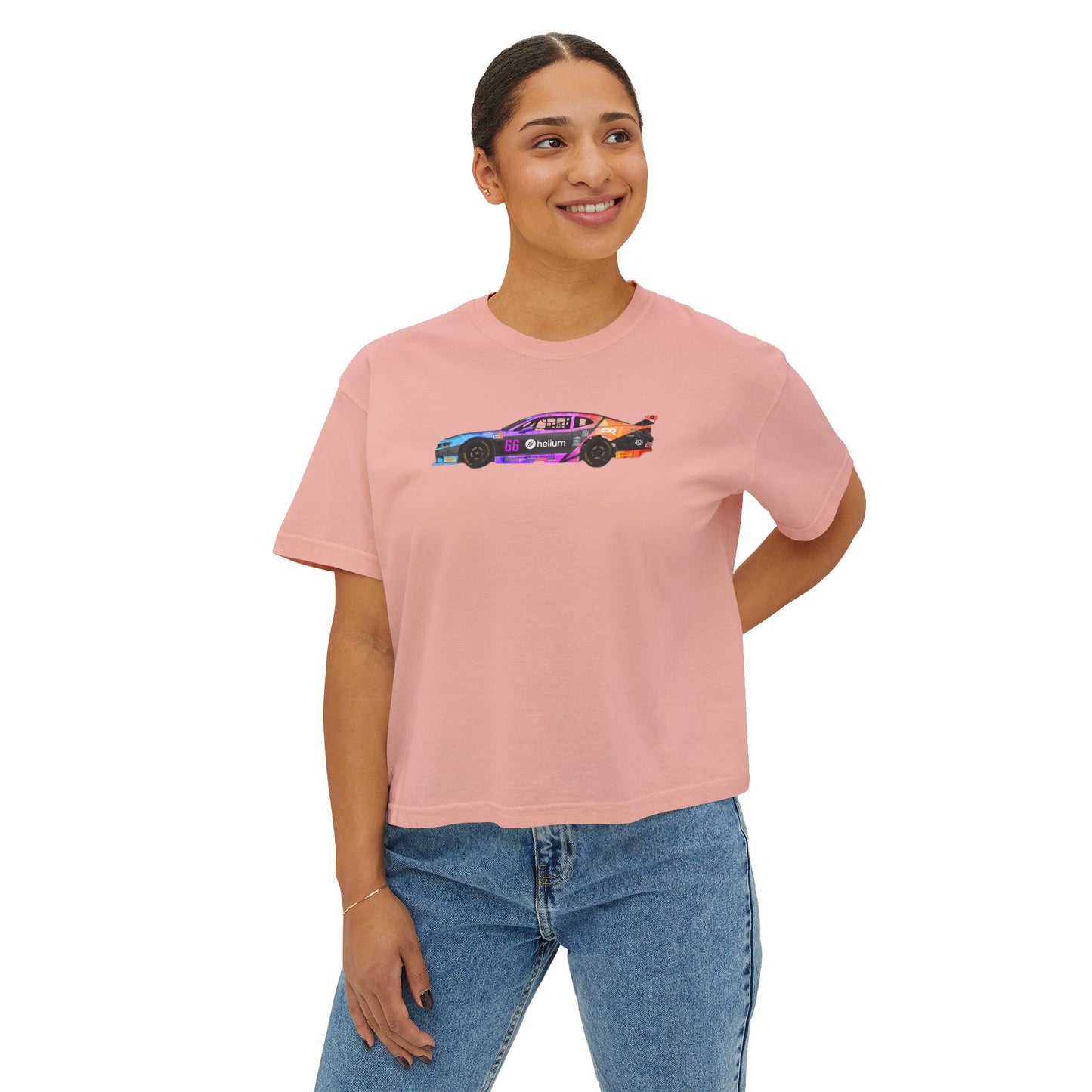 Women’s Boxy Tee - TA2 Camaro Side Profile
