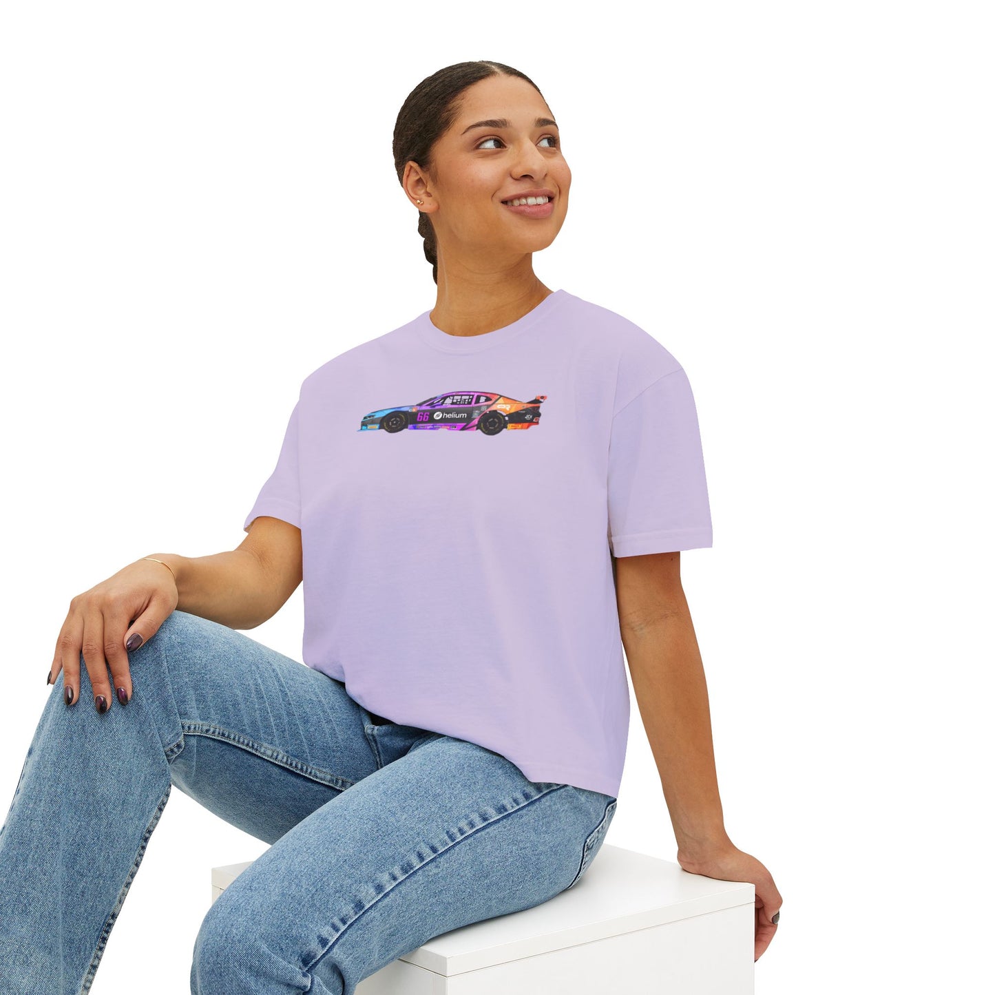 Women’s Boxy Tee - TA2 Camaro Side Profile