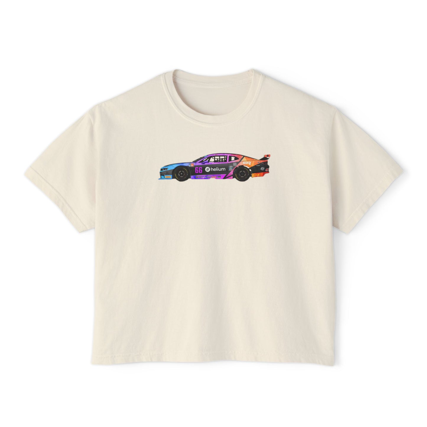 Women’s Boxy Tee - TA2 Camaro Side Profile