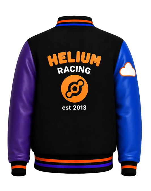 PRE-ORDER - Helium Racing Varsity Jacket - Unisex